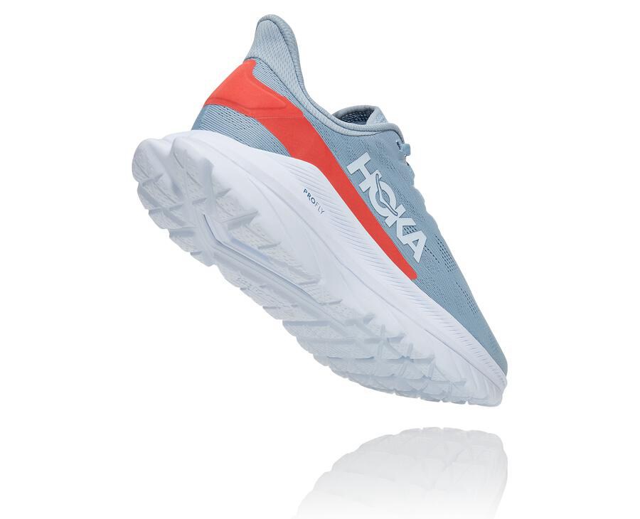 Zapatillas Running Hoka One One Mujer - Mach 4 - Azules/Blancas - SMF931074